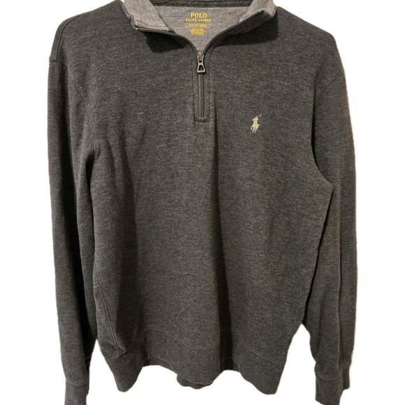 Polo Ralph Lauren Other - Polo Ralph Lauren Gray 1/4 Zip Sweatshirt Pullover Size Small